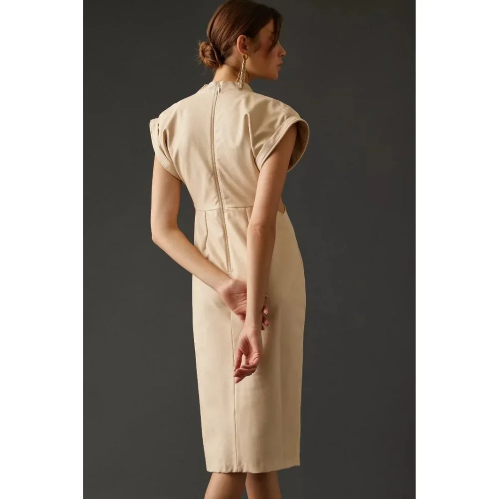 Anthropologie Eva Franco Mini Dress - Vegan Leather - Picture 3 of 5